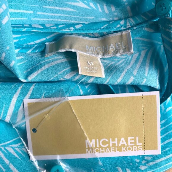 MICHAEL KORS $88 COLD SHOULDER TOP SZ MD NWT - Picture 6 of 7